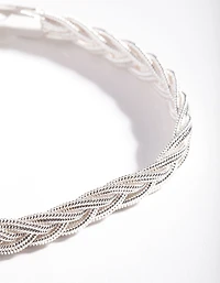 Bracelet en corde chaîne en argent