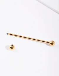 Gold Ball Industrial Bar