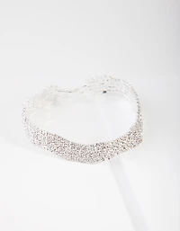 Silver 5 Row Cupchain Bracelet