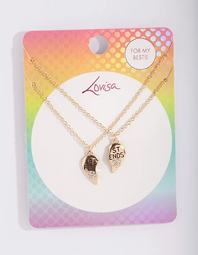 Kids Gold BFF Necklace Pack