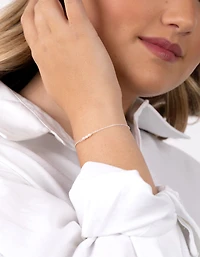 Sterling Silver Mini Pearl Bracelet