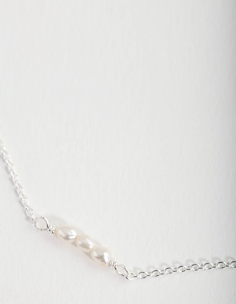 Sterling Silver Mini Pearl Bracelet