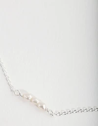 Sterling Silver Mini Pearl Bracelet