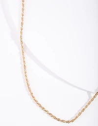 Gold Plated Thin Necklace
