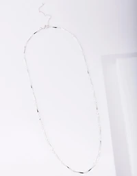 Silver Plated Long Necklace