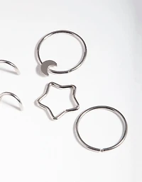 Surgical Steel Celestial Nose Jewellery 6-Pack