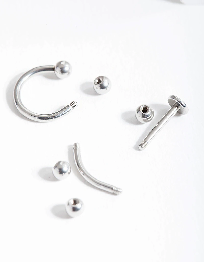 Surgical Steel Mixed Piercing Pack