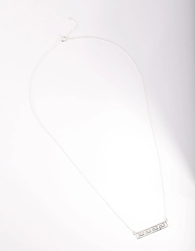 Sterling Silver Greek Key Necklace