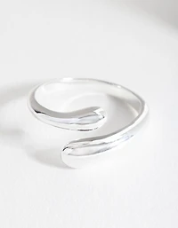 Sterling Silver Organic Open Ring