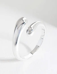 Sterling Silver Organic Open Ring