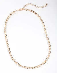 Gold Medium Link Necklace