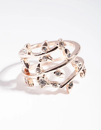 Rose Gold Open Triangle Ear Cuff