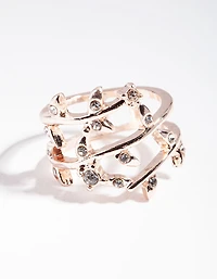 Rose Gold Open Triangle Ear Cuff