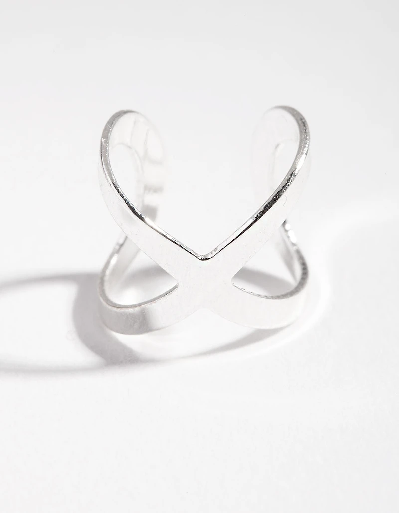 Silver Open Ear Cuff