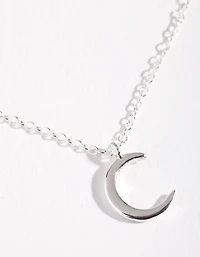 Sterling Silver Asymmetrical Celestial Necklace