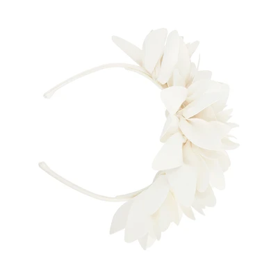 White Petal Statement Headband