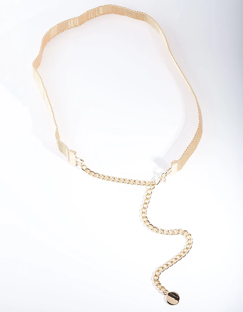 Gold Mesh Chain Belt