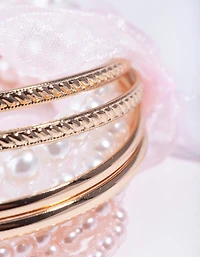 Kids Gold Pearly Baby Mixed Wrist