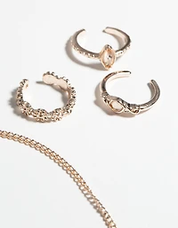 Rose Gold Dainty Toe & Anklet Set