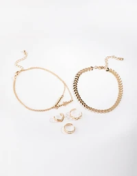 Gold All Metal Toe & Anklet Pack