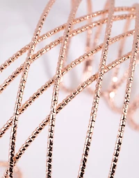 Rose Gold Twist Cuff Bracelet