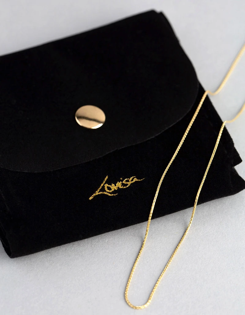 9ct Gold Spiga Chain Necklace