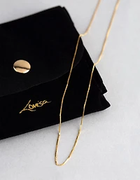 9ct Gold Venetian Box Chain Necklace