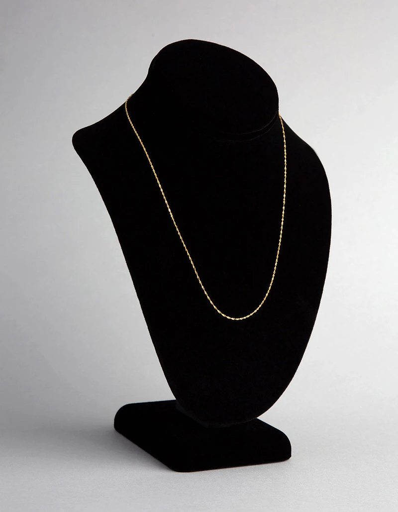 9ct Gold Twist Curb Chain Necklace