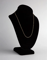 9ct Gold Twist Curb Chain Necklace