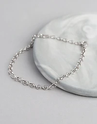 Sterling Silver Rolo Chain Bracelet