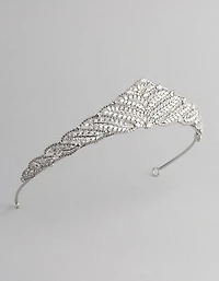 Silver Cubic Zirconia Royal Tiara