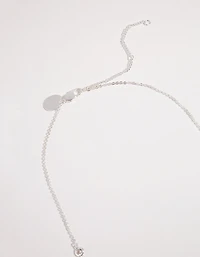 Silver Seven Crystal Necklace
