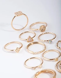 Gold Diamond Cut Ring 26-Pack