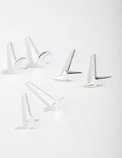Boucle d’oreille Night Sky Pack en argent sterling