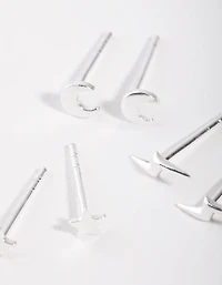 Boucle d’oreille Night Sky Pack en argent sterling