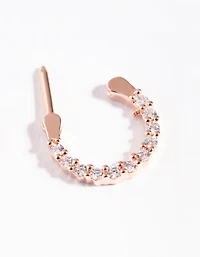 Surgical Steel Cubic Zirconia Septum Clicker