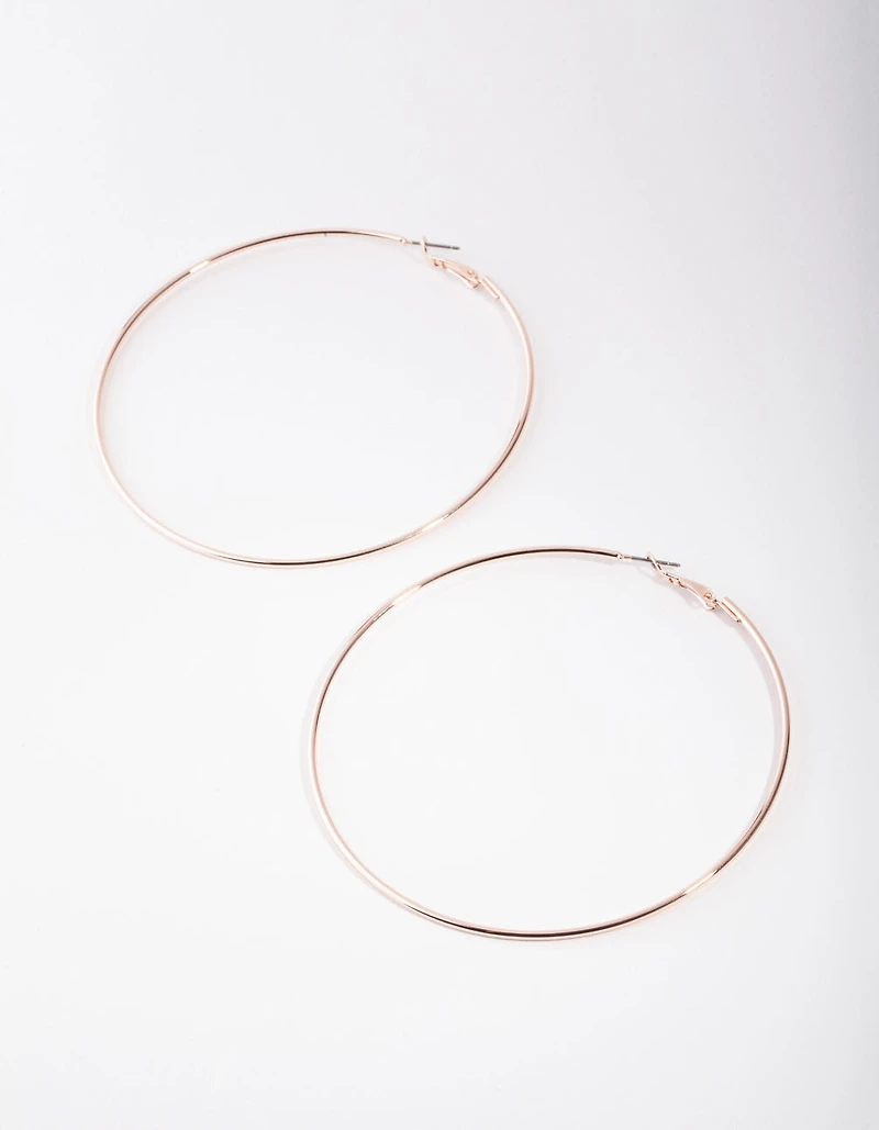 Rose Gold Super Hoop Earrings