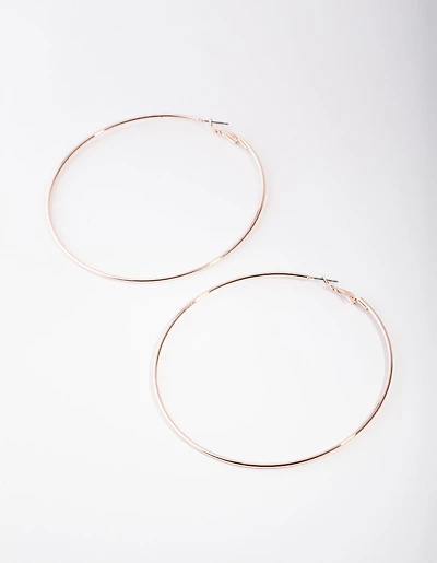 Rose Gold Super Hoop Earrings