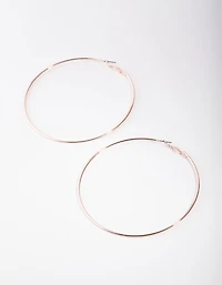 Rose Gold Super Hoop Earrings