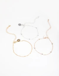 Mixed Metals Mixed Pack Bracelets