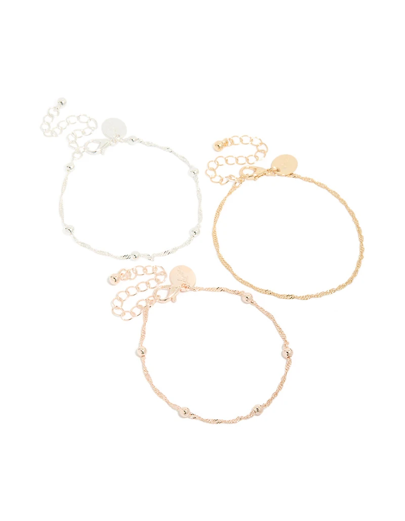 Mixed Metals Mixed Pack Bracelets