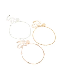 Mixed Metals Mixed Pack Bracelets