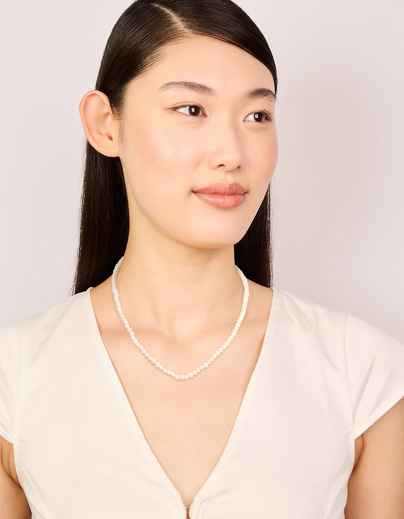 Gold Mini Freshwater Pearl Necklace