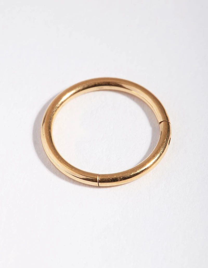 Titanium Gold 10mm Clicker Ring