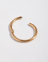 Gold Titanium Fine Clicker Ring
