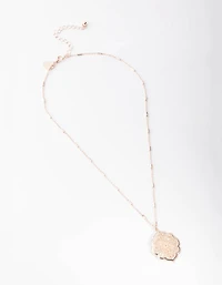 Rose Gold Ornate Necklace