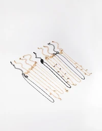 Mixed Metals Celestial Choker 9-Pack