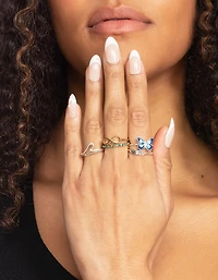 Mixed Metals Dolphin 24-Pack Rings