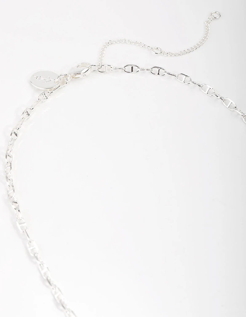 Silver Plated Mini Link Chain Necklace