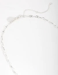 Silver Plated Mini Link Chain Necklace